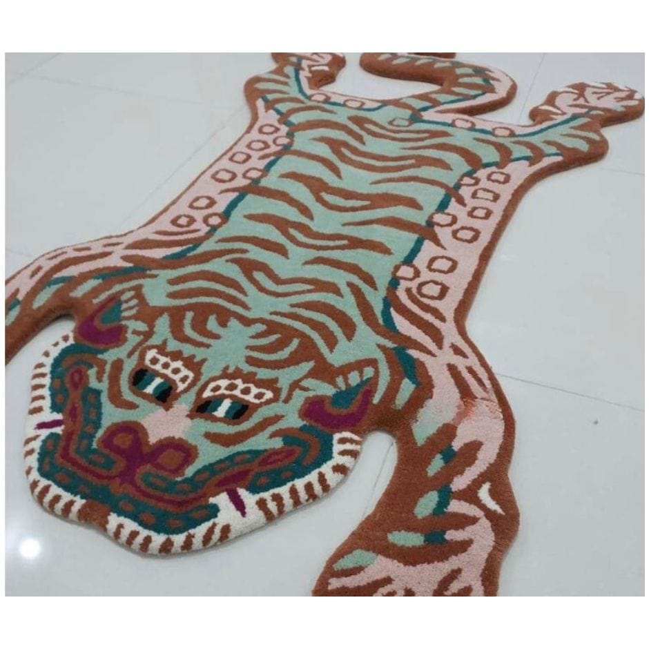 Rugs-Tiger Rug-Tibetan Tiger Mat- Living Room Rug-Bedroom Rug- Christmas gifts - Shineyfeather