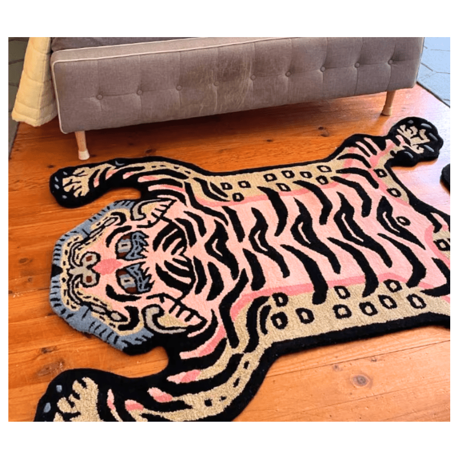 Rugs-Tiger Rug-Tibetan Tiger Mat- Living Room Rug-Bedroom Rug- Christmas gifts - Shineyfeather